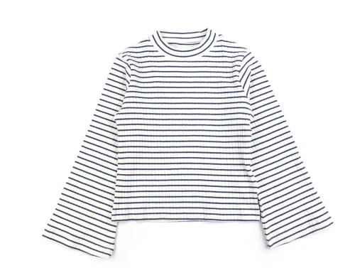 Name It jet stream/dark denim short bluse